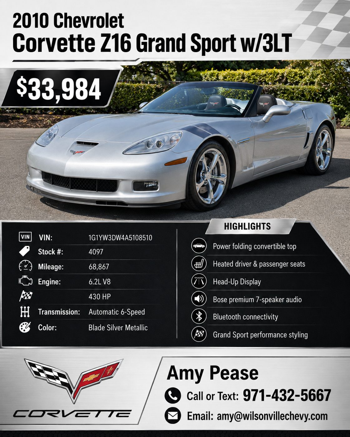 2010 Grand Sport Convertible Corvette